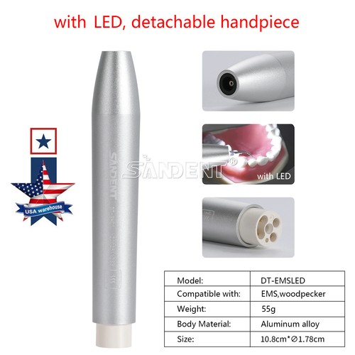 SANDENT Manipolo scala piezoelettrica ad ultrasuoni LED dentale HW-5L per SKYSEA EMS - Foto 5 di 21
