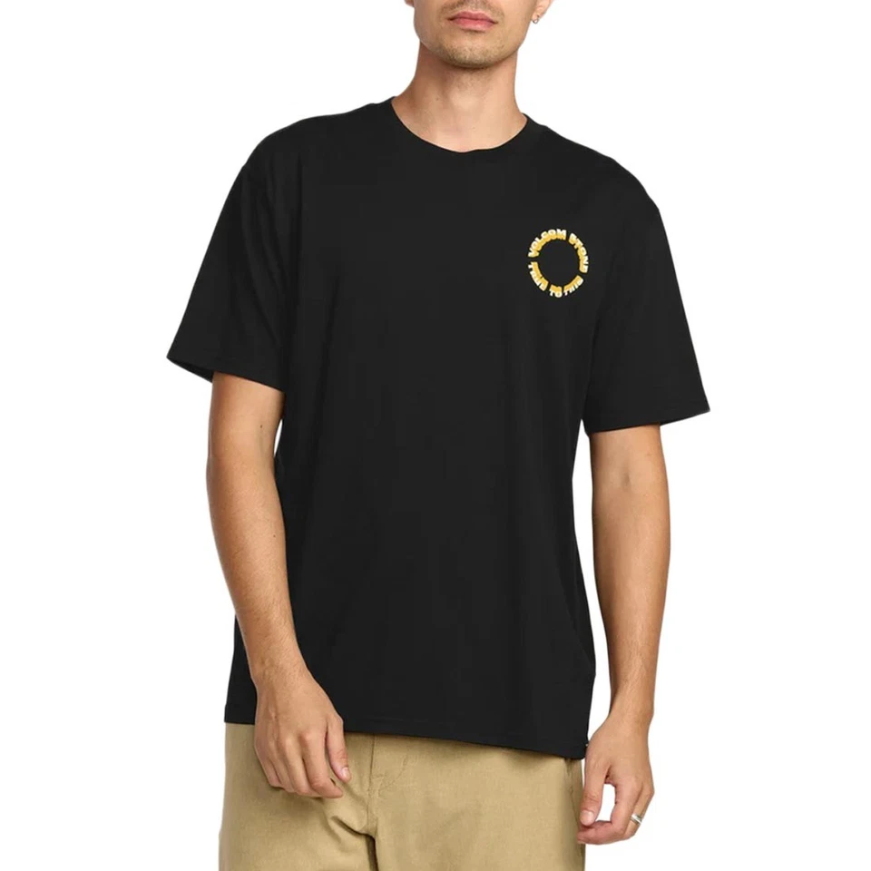 T-Shirt Volcom Daylighter Manica Corta - Nera - Immagine 3 di 4