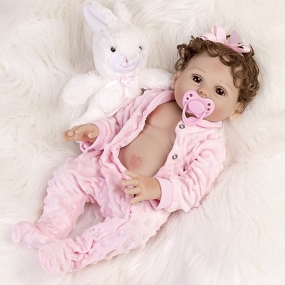 Realistic Reborn Baby Dolls Full Body Vinyl Silicone Newborn Girl Doll Washable