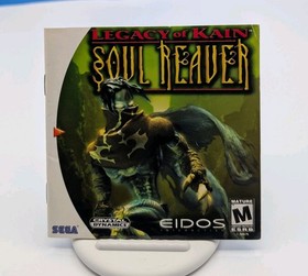 Legacy of Kain Soul Reaver (Sega Dreamcast, 2000) disco di gioco e manuale, senza retro art