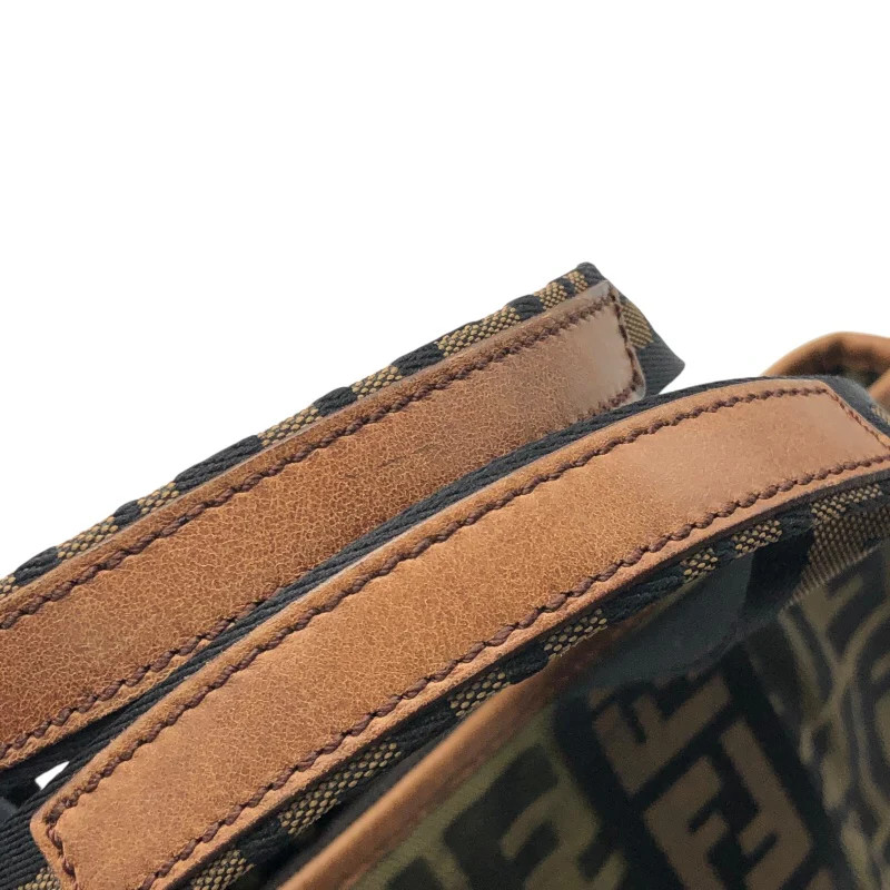 FENDI Zucca Handbag 7VA165 Brown Nylon Jacquard with Dust Bag #OK3782 thumbnail 13