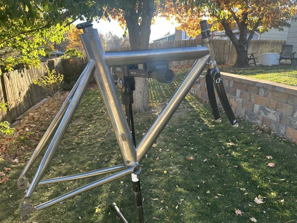 Titanium 51cm Quintana Roo Aero TT/Tri Frameset Carbon fork 130 Horizontal 650c - Image 2 of 4