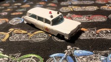 LESNEY NO#54-b,1965, Cadillac s&s ambulance, gloss white w/Black Wheels