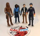 Vintage Kenner Star Wars Complete Bespin Lot - Han, Lando, Chewbacca, Guard