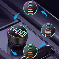 Image of Sturdy 4 Port PD Power Adapter for Reliable Vehicle Charging Solutions