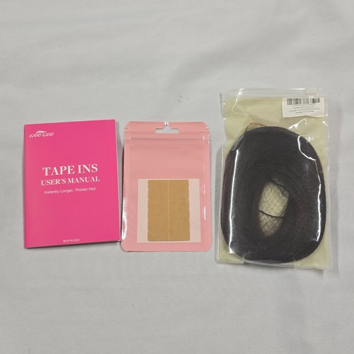 GOO GOO Invisi Edge Tape in Hair Extensions Human 1C Mocha Brown 10pcs Remy 20" - Picture 10 of 12