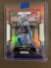 Jahmyr Gibbs 2023 Panini Prizm Red White Blue Prizm 331 Detroit Lions RC