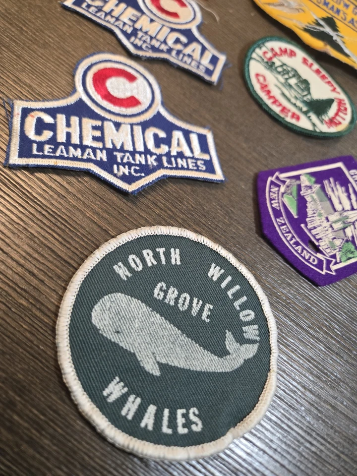 Lot Of Vintage 70s 80s 80s Sew On Patches Bags Jean Leather Jackets Mixed Themes - Image 2 of 4