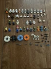 Lego Minifigures(Star Wars)(SpongeBob)(Mario) With 4 Ninjago Spinners and Extras
