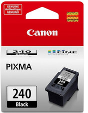 New Sealed Genuine Canon Pixma 240 Black Fine Ink Cartridge PG-240 