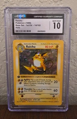 first edition raichu pokemon card Pokemon TCG main image 0