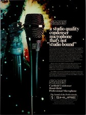 1982 ?  SHURE SM85 Microphone Print Ad ? 1980s  BA.01