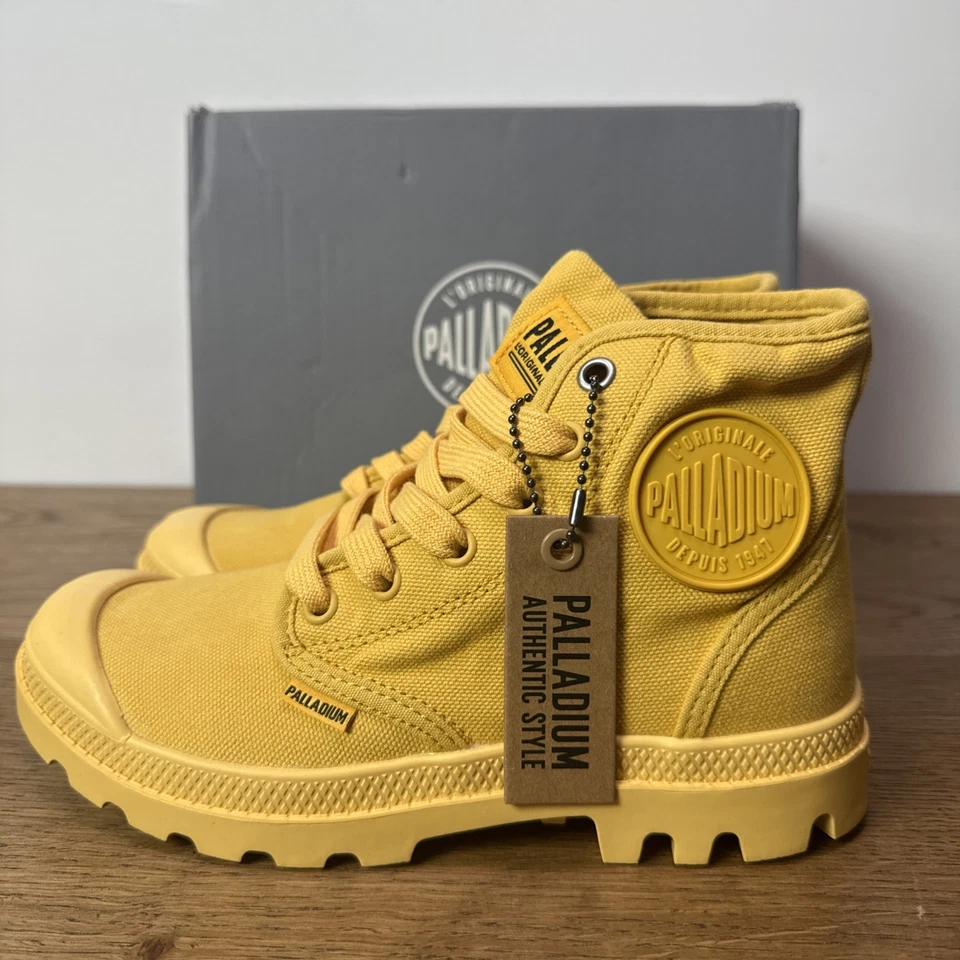 Botas Palladium Pampa Hi V Varsity Caléndula Niños Talla 4 Zapatos Amarillos Foto 2 de 4