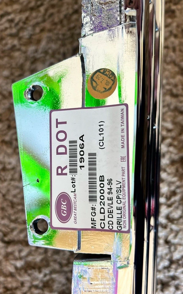 Rejilla para 94-96 Cadillac DeVille Fleetwood - Cromo/Plateado - 3548187 Foto 2 de 2