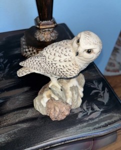 BOEHM Porcelain SNOWY OWL- The American Owl Collection #20072 Made In England