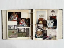 Vintage 1991 Photo Album/ Scrapbook Canton, OH Family- Events, Christmas, Kids