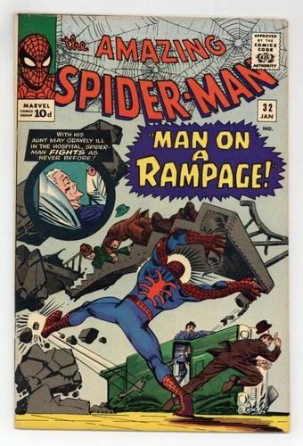 Amazing Spider-Man UK Price Variant #32UK VG+ 4.5 1965
