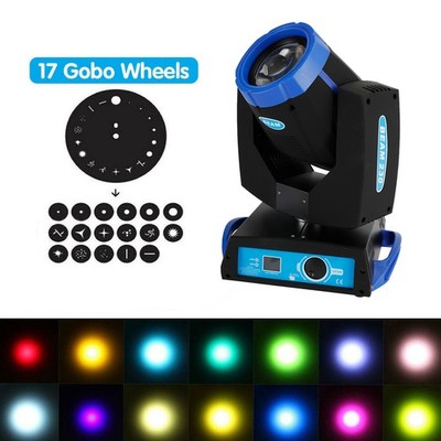 230W 7R Zoom Moving Beam Bühnenbeleuchtung Licht 8 Prism Strobe DMX 16Ch Blau