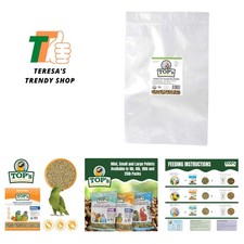 Bird Pellets for Small Hookbills - Non-GMO, Peanut Soy & Corn Free, USDA Orga...