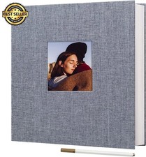 Large Photo Album Self Adhesive Scrapbook Magnetic For 3X5 Bis 8X10, 40 Pages