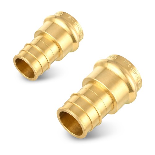 2 Pack 3/4" Copper Press x 1" PEX A Adapter Plumbing Pipe Fitting Connectors