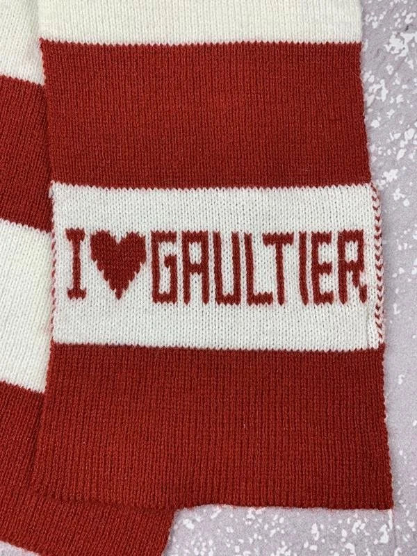 Unisex Jean Paul Gaultier Scarf Red One size - Bild 2 von 4