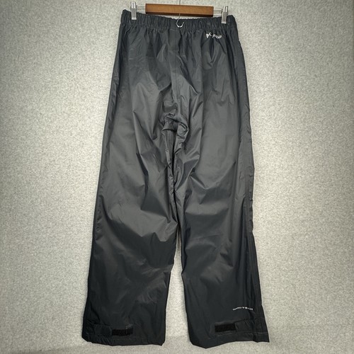 Columbia Rain Pants Mens 32 Black Rebel Roamer Omni Tech Waterproof