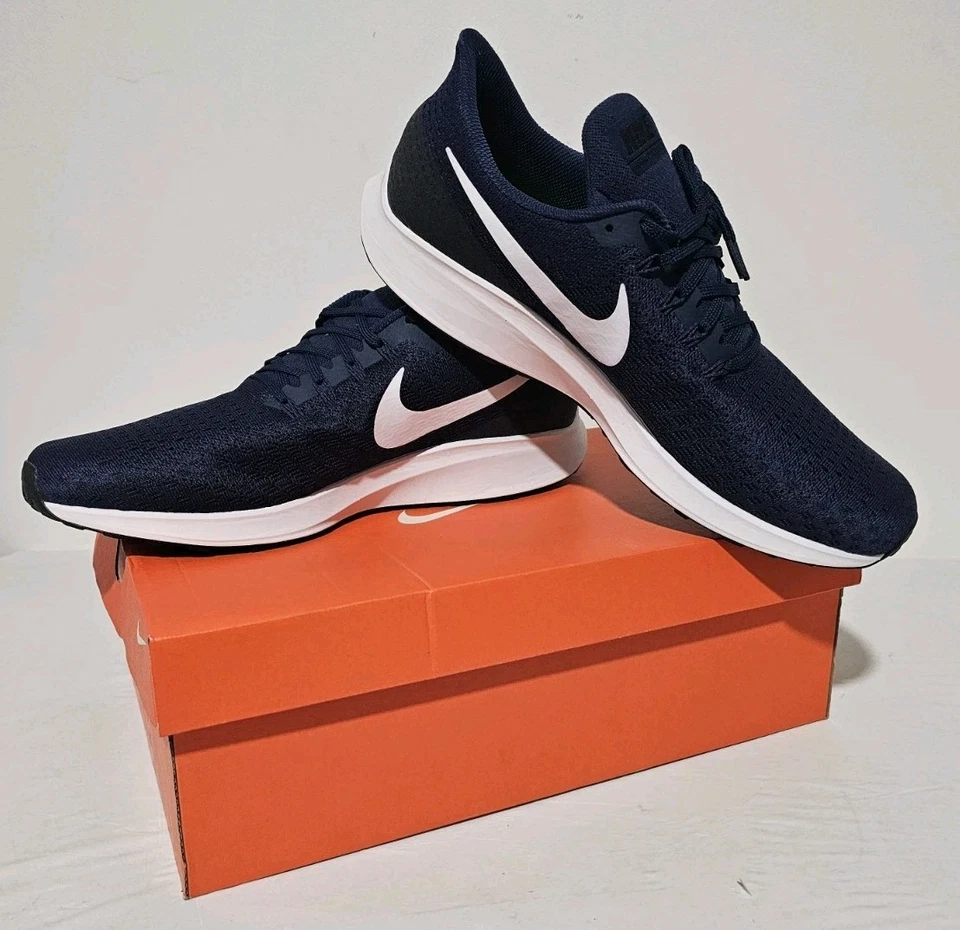 NIKE AIR ZOOM PEGASUS 35 TB A03905 401 SZ 15  NAVY/WHITE/BLACK - Image 2 of 4