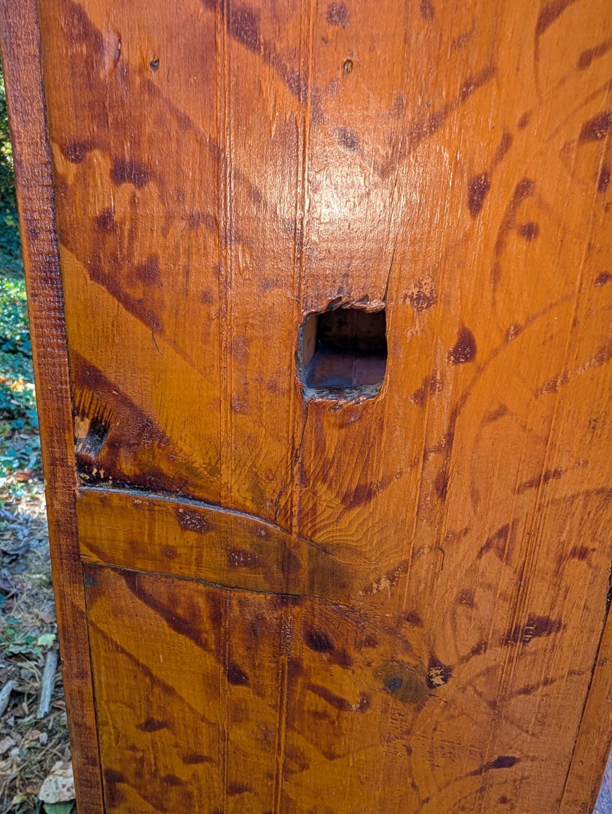 Antique Style  Painted Hutch Marie Colette Charming Primitive Faux Finish