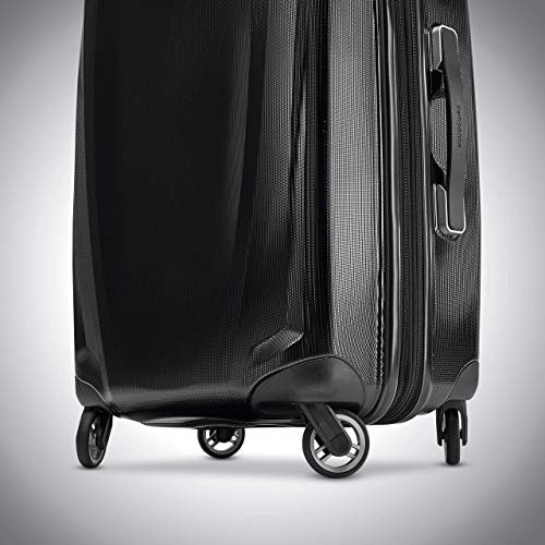 SAMSONITE WINFIELD 3 DLX HARDSIDE LUGGAGE SPINNERS 3-PIECE SET 20/25/28 - BLACK