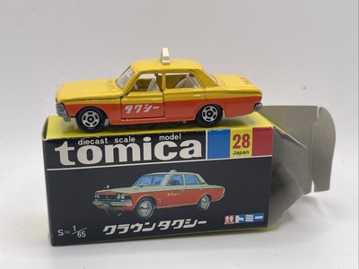 Tomica BLACK BOX 28 TOYOTA Crown Taxi TOMY Diecast 1/65 Reprint 30th Anniversary