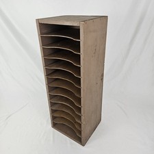 Vintage Wooden Letter Scrapbook Paper Sorter ...
