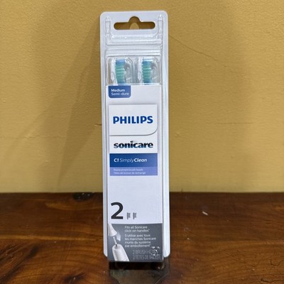 Sonicare Standard Brush Heads. Fits all click-on handles. HX6012/04 (NEW)