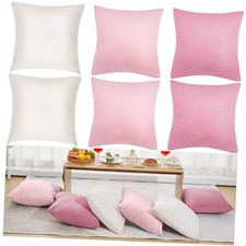 Pcs Velvet Throw Pillow Covers 18" x 18" Decorative Cushion 6 Pink Series