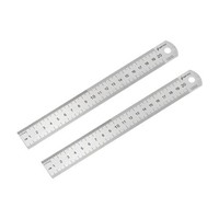 2Stk. Gerade Lineal Metrisch Messwerkzeug Mit HäNgendem Loch 20Cm 8 Zoll