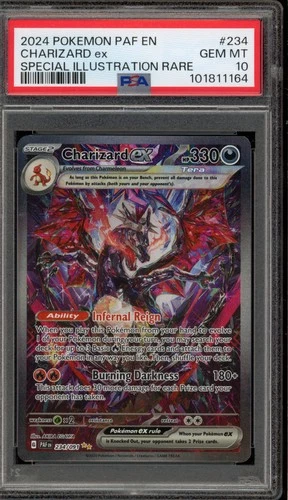 Pokemon Charizard ex Paldean Fates Special Illustration Rare #234 PSA 10