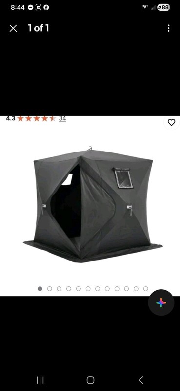 BRAND NEW POP UP ICE SHANTY  NEW IN BOX AWESOME DEAL!