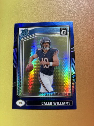 2024 Panini Donruss Optic - Rated Rookie Caleb Williams #201 Blue Hyper Prizm