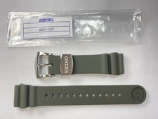Seiko Prospex Genuine 22mm Silicone Band Green Khaki R02F019J0 for SBDY051