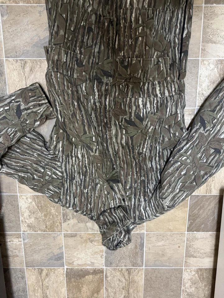 Vintage 10x Coveralls Hunting Men XL Tall Realtree Camouflage Jumpsuit - Image 2 of 4