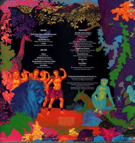 Santana Amigos LP vinyl Europe Cbs 1987 red labels reissue LP CBS32476 - Bild 2 von 4
