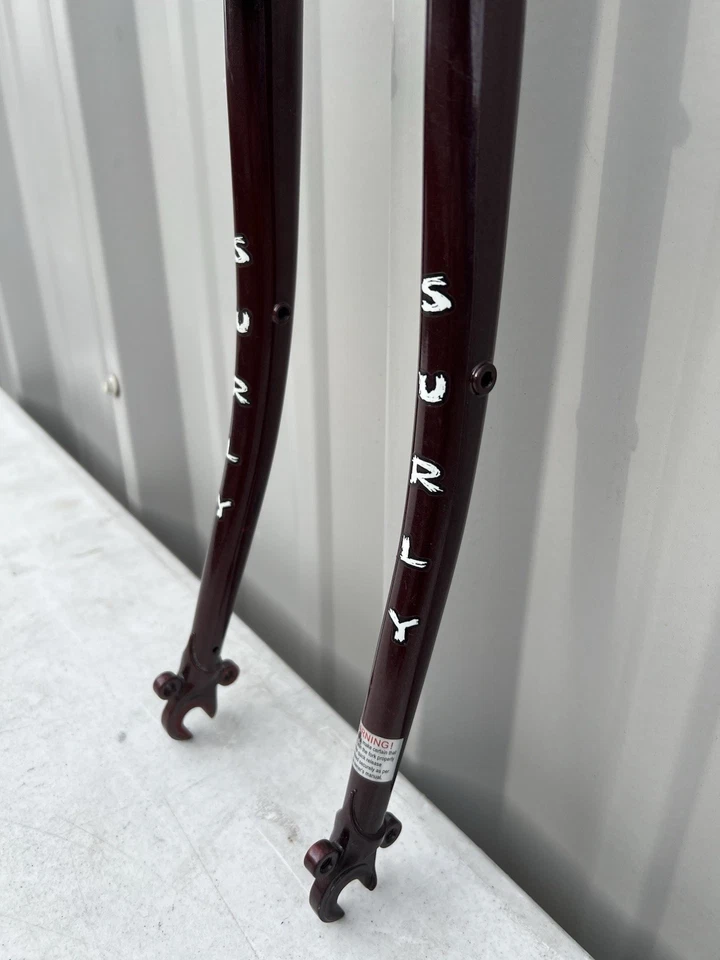 Horquilla de freno de llanta Surly LHT Long Haul Trucker 700c granate 1 1/8" QR sin rosca Foto 4 de 4