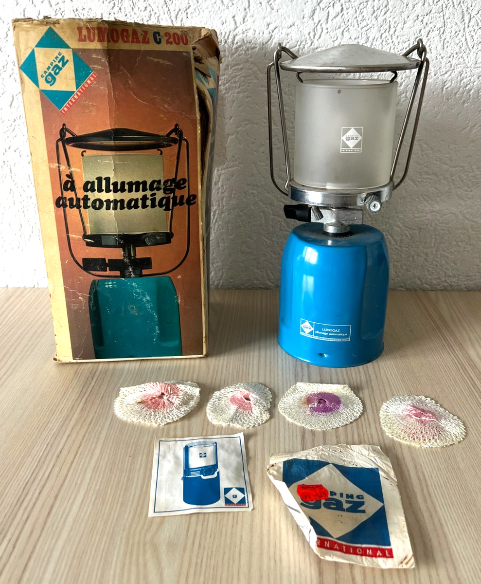lampe camping gaz lumogaz C200 vintage