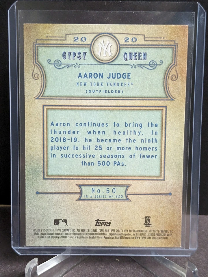 2020 Topps Gypsy Queen #50 Aaron Judge - Image 2 of 2