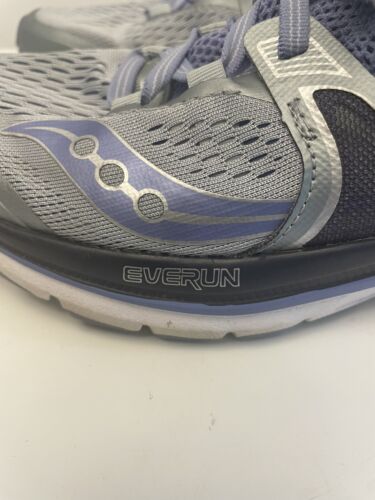 Women’s Saucony Triumph Isofit Series Size 9 Everrun Running Shoes Gray Purple - Picture 8 of 12