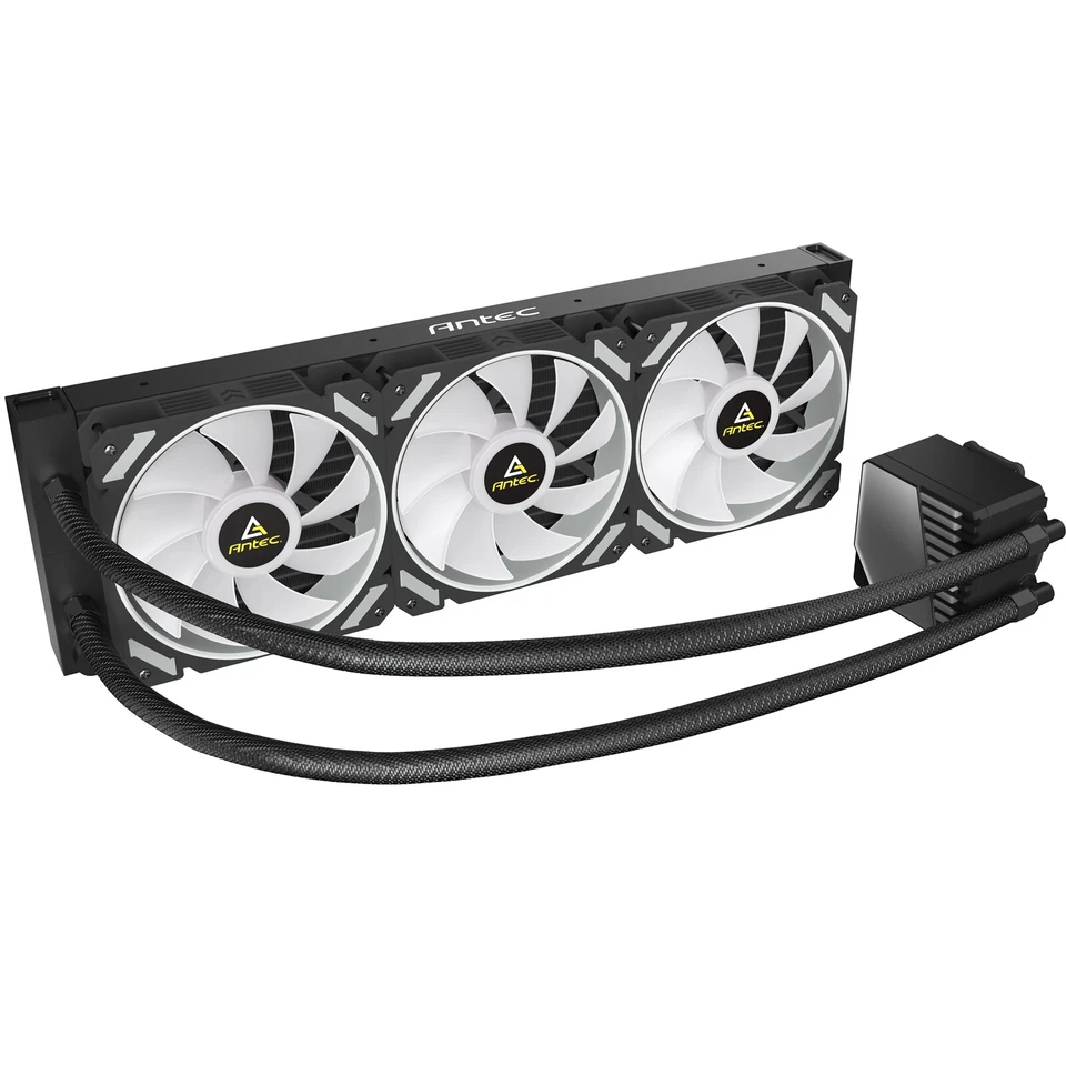 Antec Symphony 360 Liquid CPU Cooler 360mm Radiator 3 x 12cm ARGB A-RGB PWM Fans - Image 2 of 4