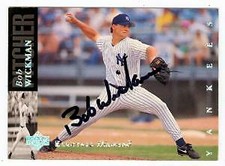 Bob Wickman autographed baseball card 1994 Upper Deck #509 Electric Diamond
