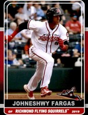 2019 Richmond Flying Squirrels Grandstand #8 Johneshwy Fargas Puerto Rico Card