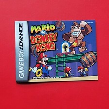 Mario vs Donkey Kong Game Boy Advance Instruction Booklet Manual Only No Game