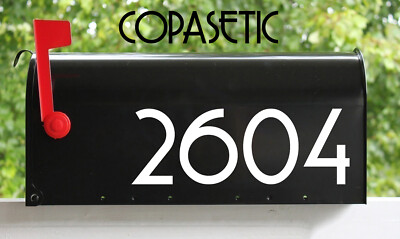 2 Sets of 3.5'' Custom Mailbox Numbers Home Business Address Vinyl Die Cut Decals